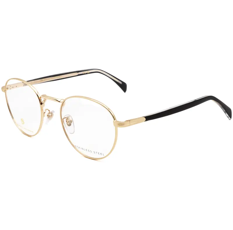 David Beckham Men's 51 Mm Gold Opticals 1