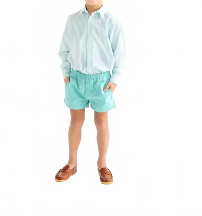 Dean's List Dress Shirt In Turks Teal Windowpane 1