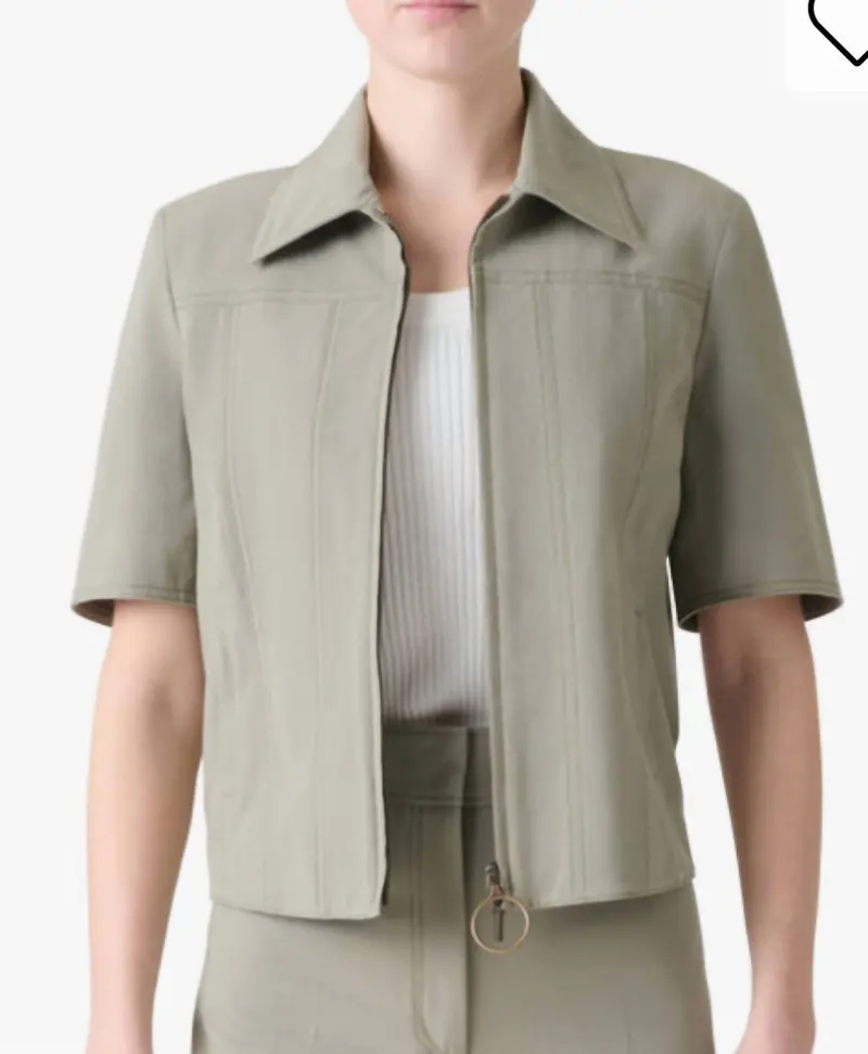 Denim Jacket In Khaki 1
