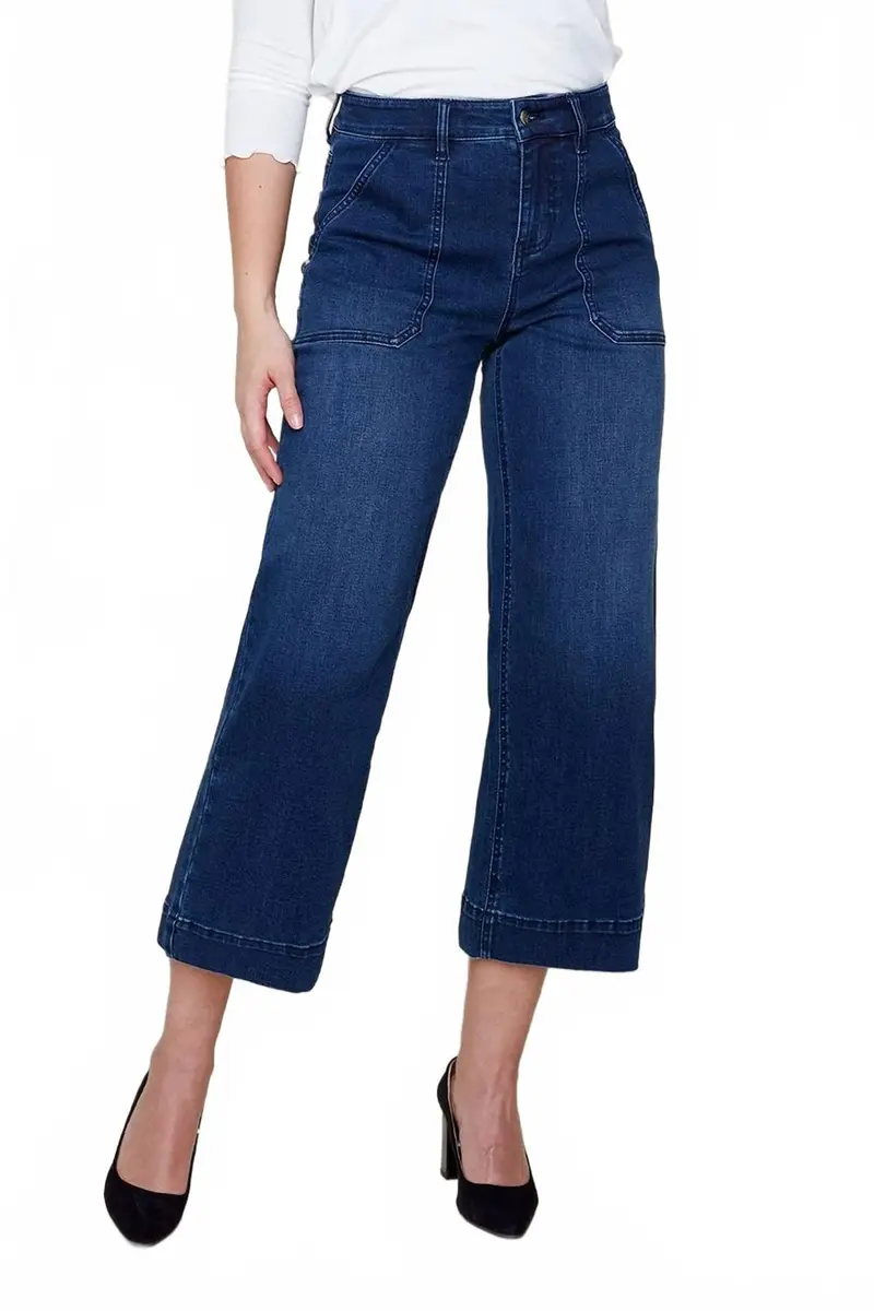 Denim Woven Pant In Indigo 1