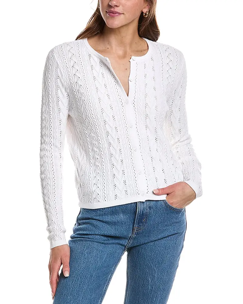 Design History Pointelle Cardigan 1