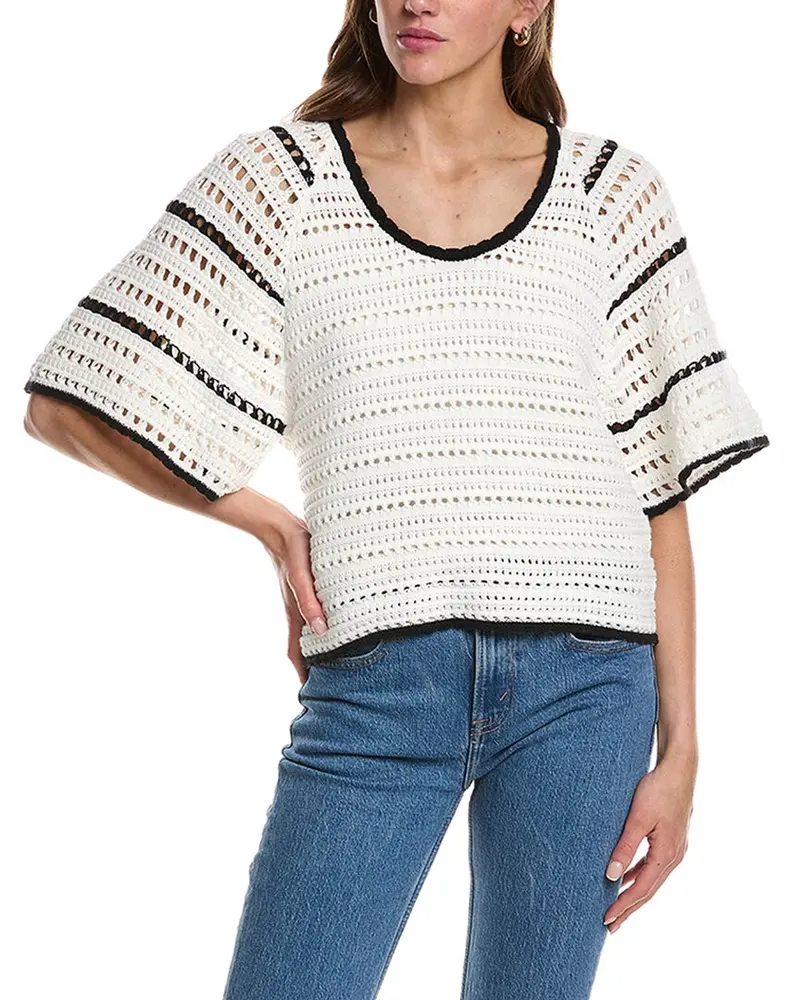Design History Relaxed V-Neck Sweater 1