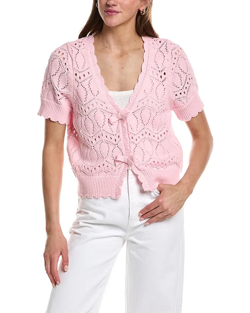 Design History V-Neck Bow Cardigan 1