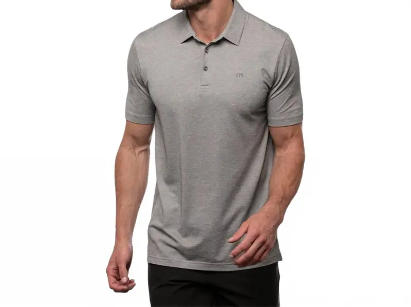 Dime Piece Polo In Heather Medium Grey 1