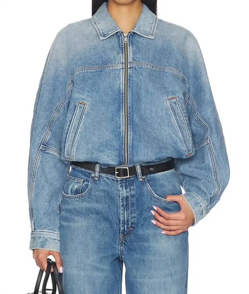Dixon Cocoon Bomber Jacket In Outbreak 1