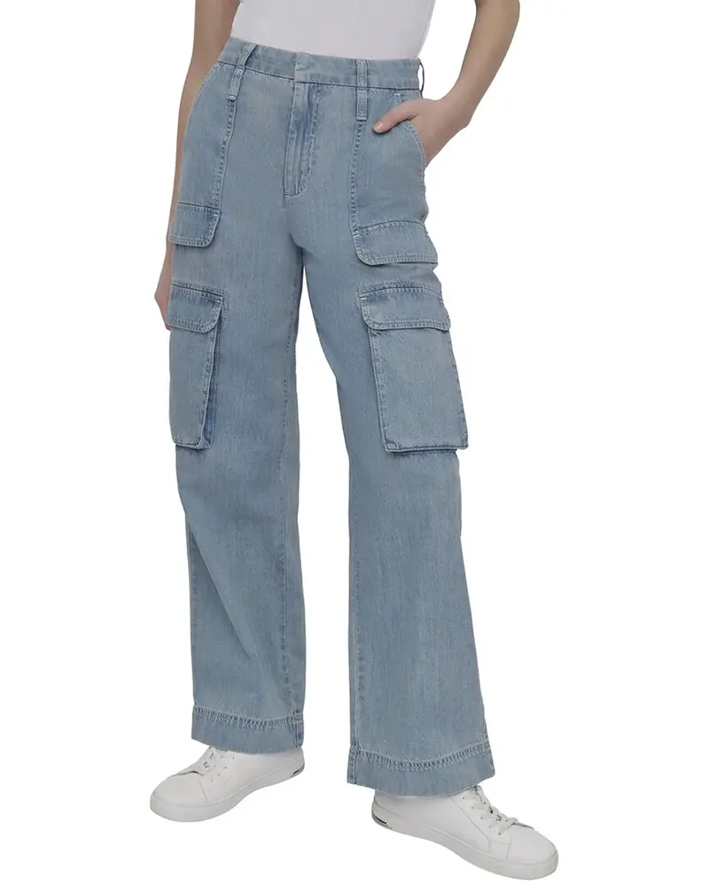 Dkny High Rise Rooftop Relaxed Straight Jean 1