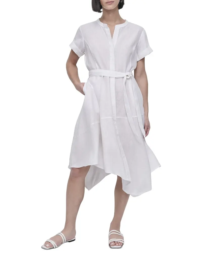 Dkny Linen Wrap Dress 1