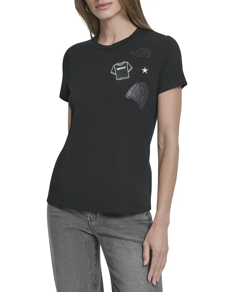 Dkny Pins And Patches Top 1