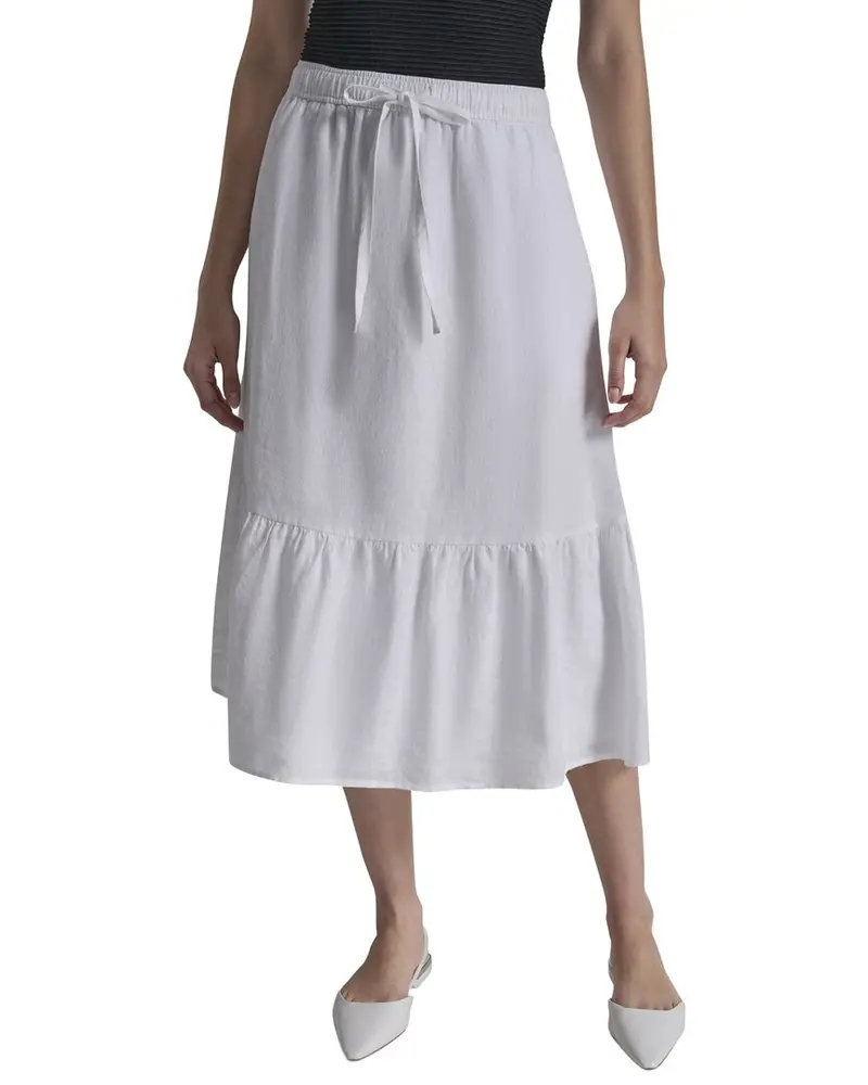 Dkny Pull On Linen Skirt 1
