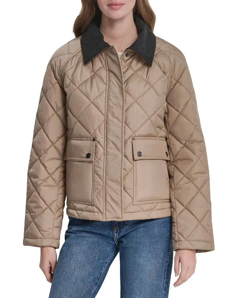 Dkny Quilted Barn Jacket 1