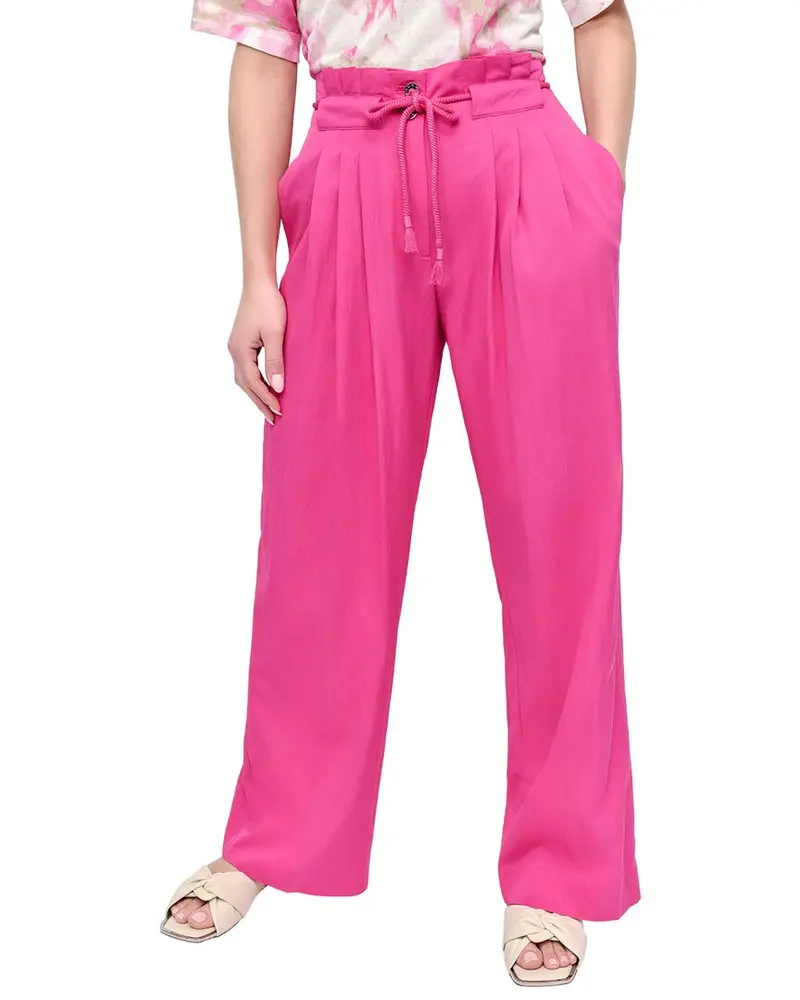 Dkny Rope Tie Front Wide Leg Pant 1