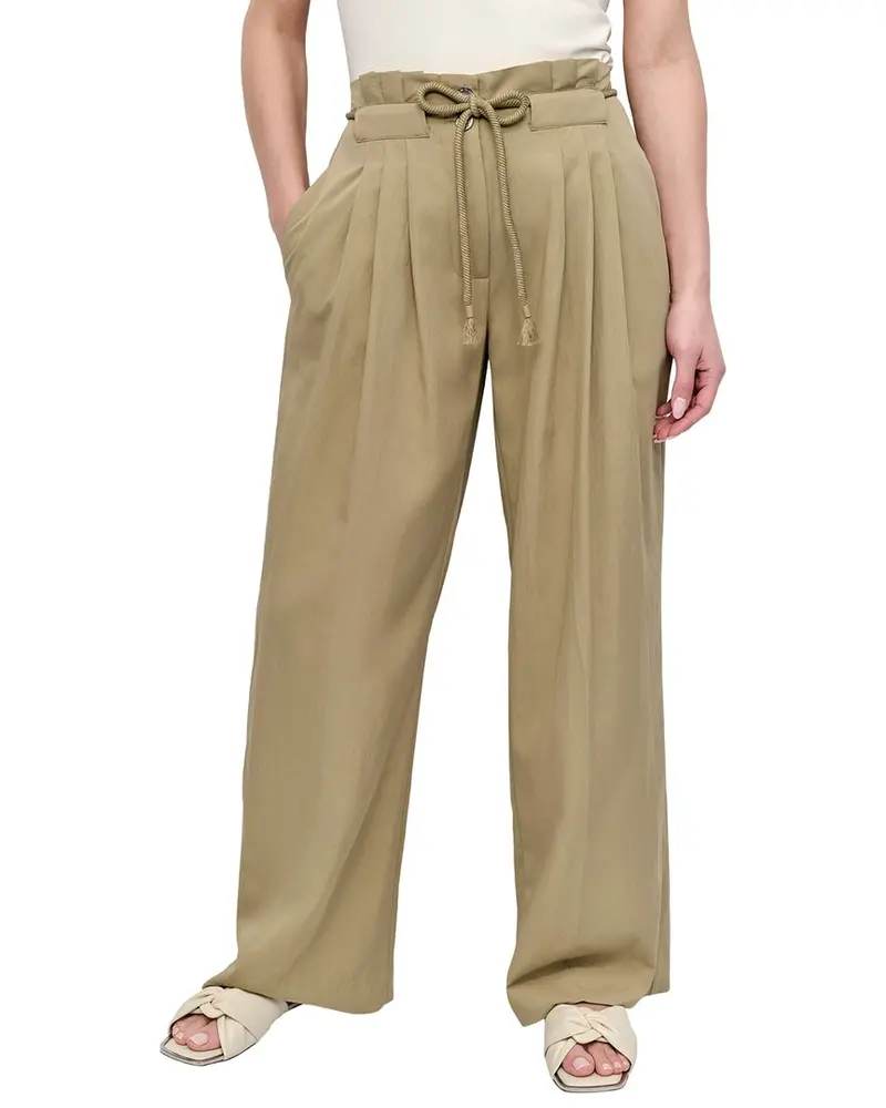 Dkny Rope Tie Front Wide Leg Pant 1