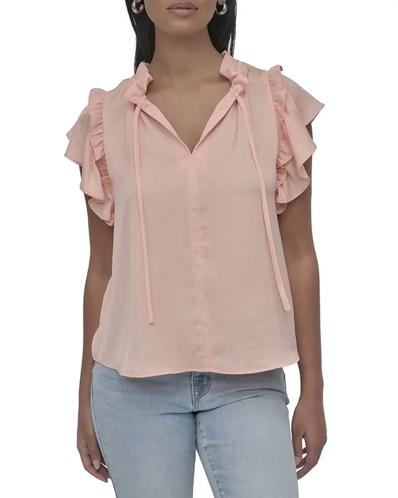 Dkny Ruffle Neck Top 1