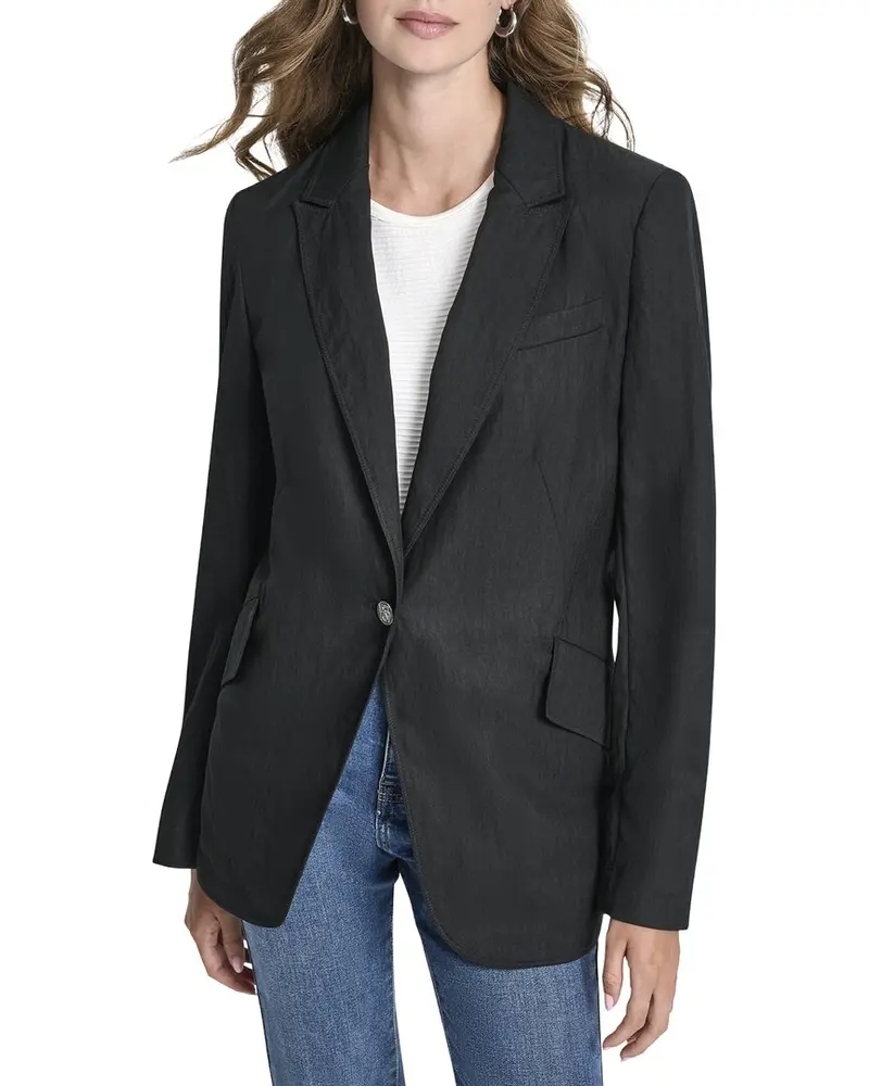 Dkny Zigzag Stretch Blazer 1