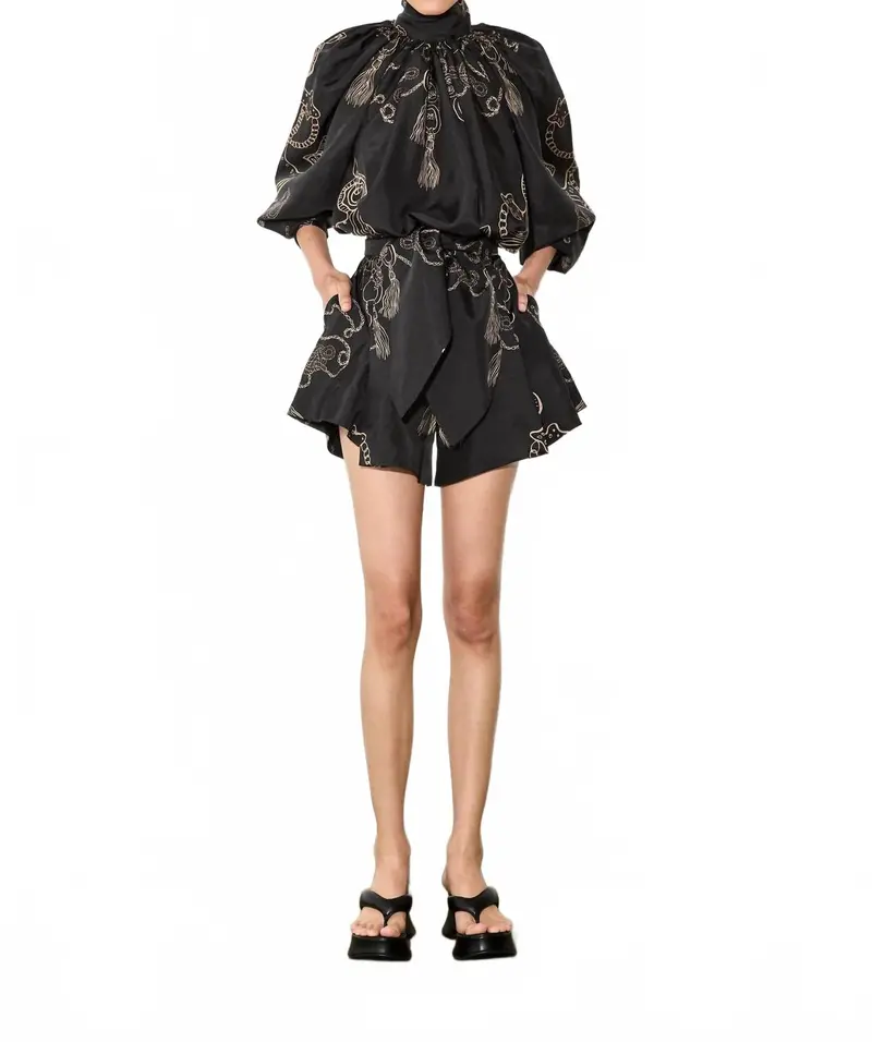 Dorothy Belted Short In Golden Hour 1