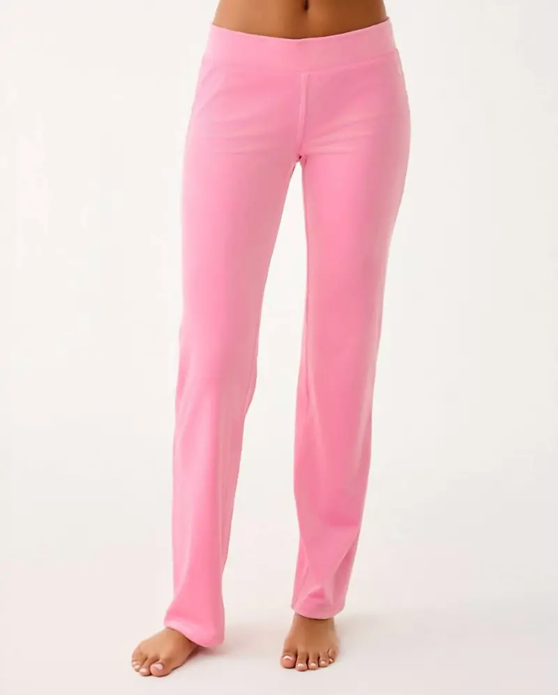 Dorsey Velour Pant In Confetti Pink 1