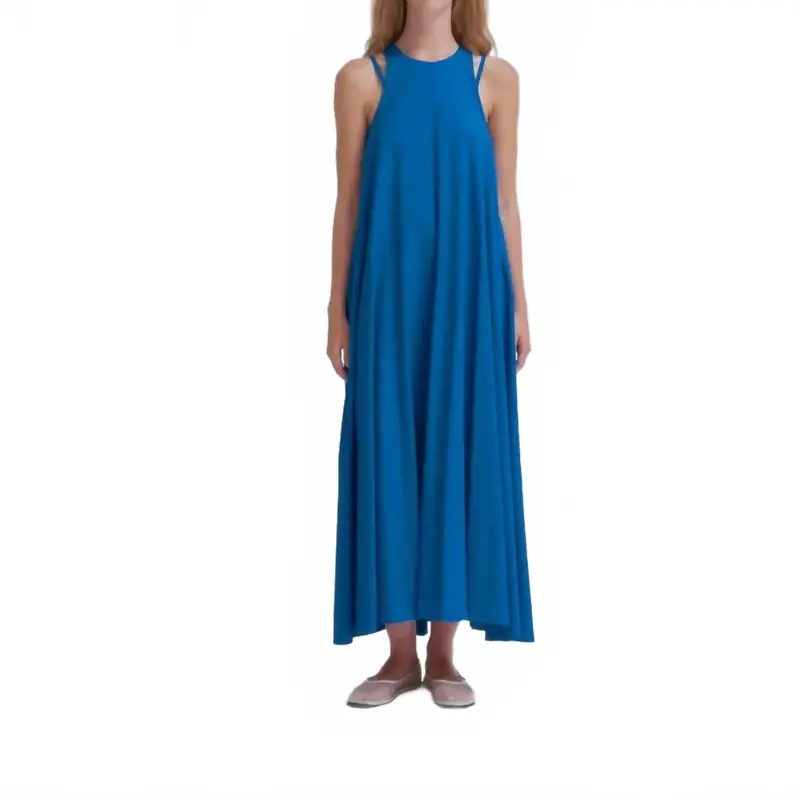 Double Strap Dress In Cerulean 1