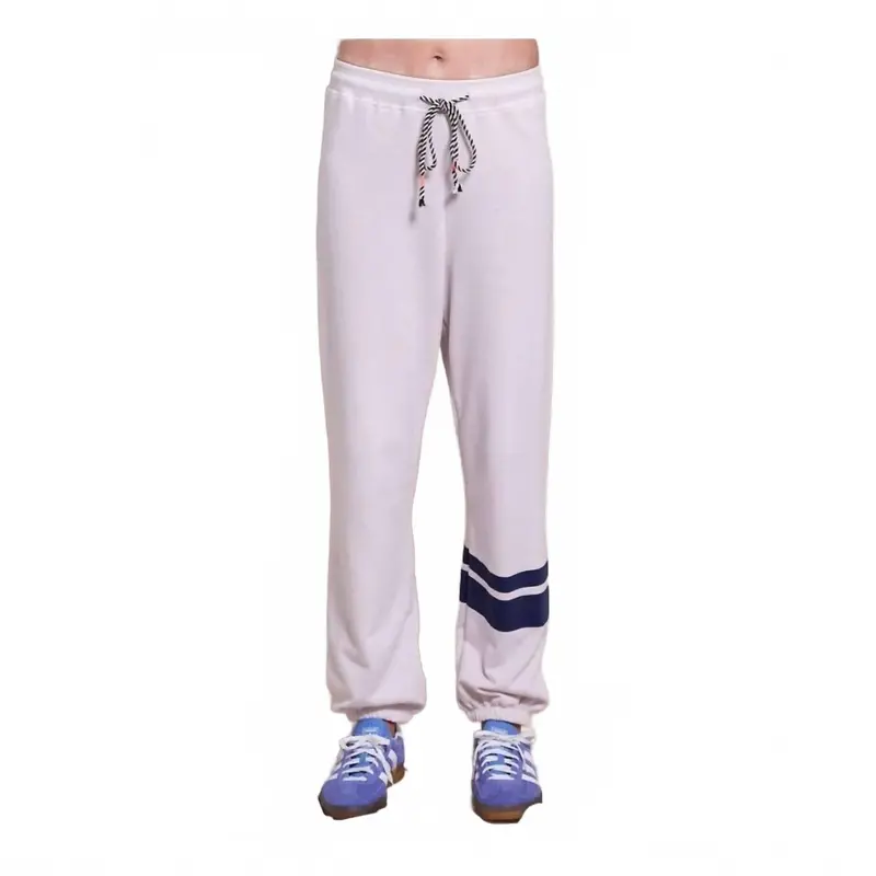 Double Stripe Sweatpant In Oyster 1