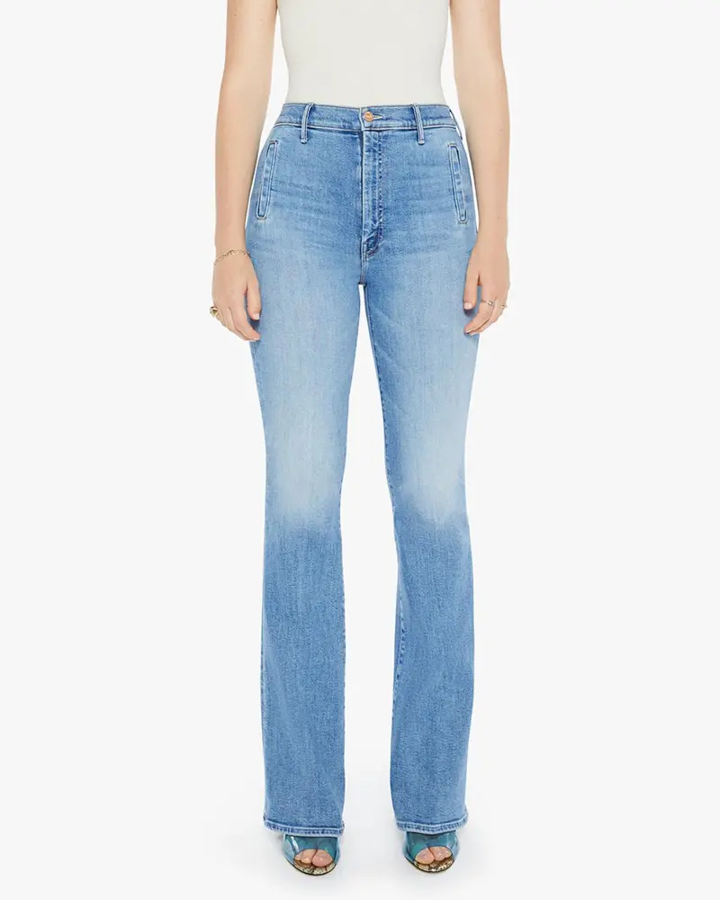 Drama Flared Leg Jeans In Tasty Waves 1