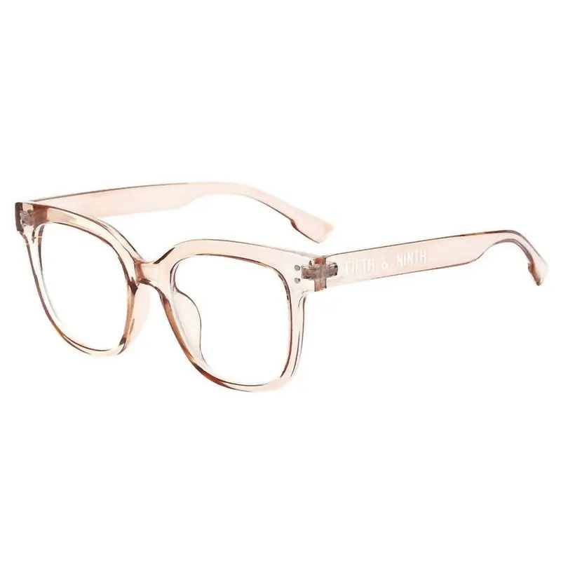 Draper Blue Light Glasses In Transparent Tan 1