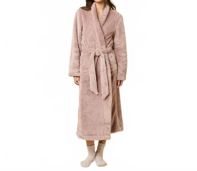 Dreamplush Wrap Robe In Almond 1