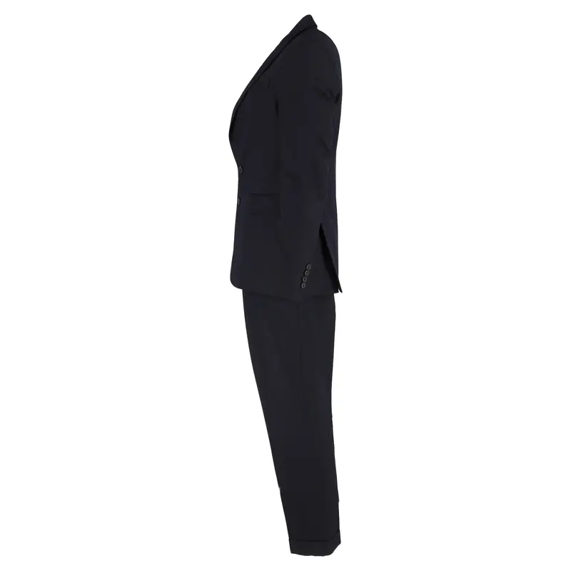 Dries Van Noten Blazer And Trousers Set In Navy Blue Wool 2