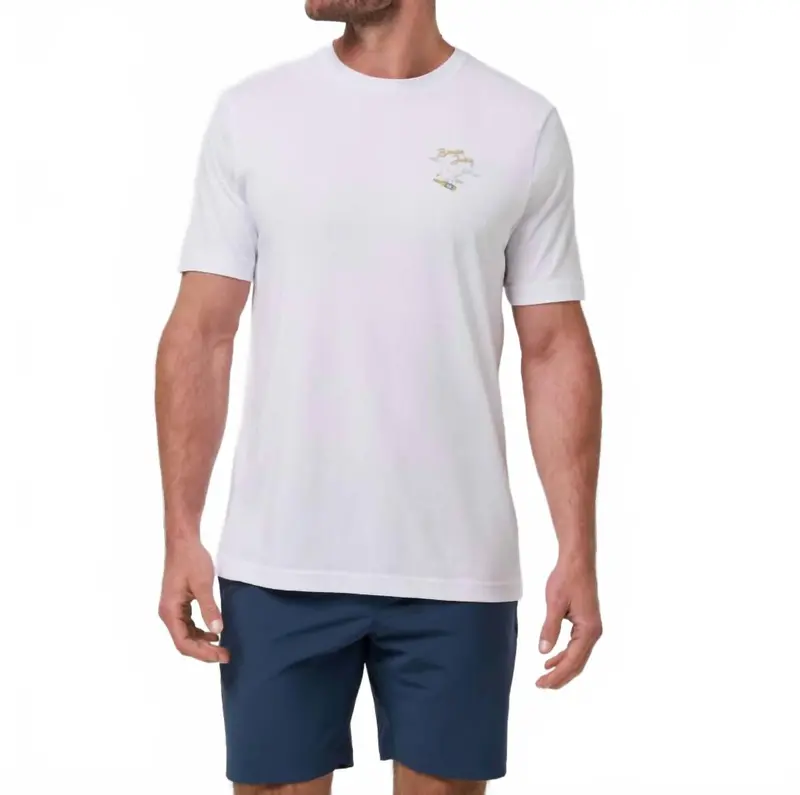 Drink Ticket Short Sleeve Tee In White 1