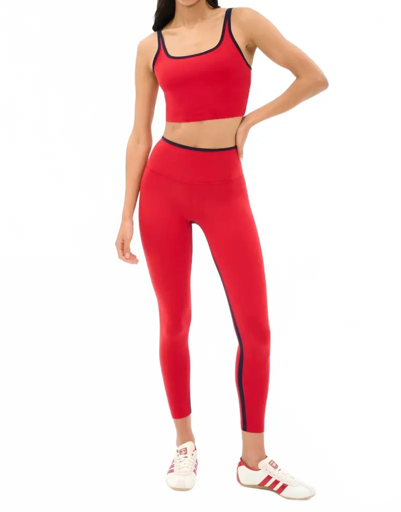 Easton Rigor High Waist 7/8 Leggings In Pirate Red/Indigo 1