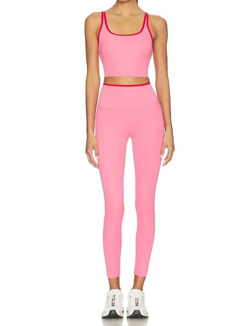 Easton Rigor High Waist 7/8 Leggings In Strawberry/Pirate Red 1