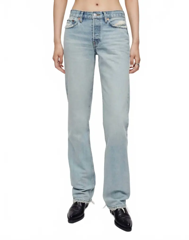 Easy Straight Jean In Ripped Tide 1