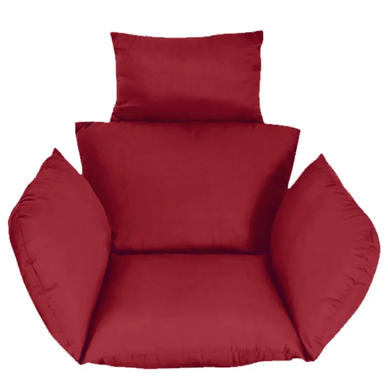 Egg Chair Cushion Hanging Basket Seat Cushion Thicken Soft Egg Swing Chair Pad Hanging Egg Chair Cushion With Headrest 1