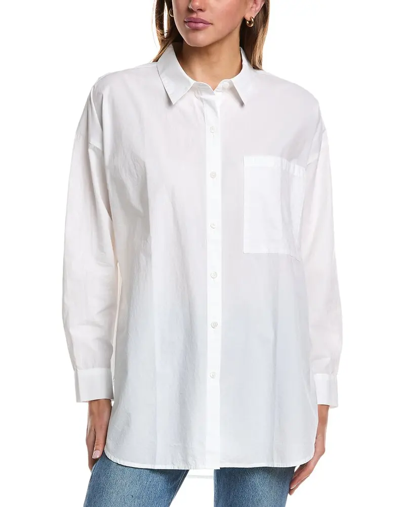 Eileen Fisher Classic Collar Long Shirt 1