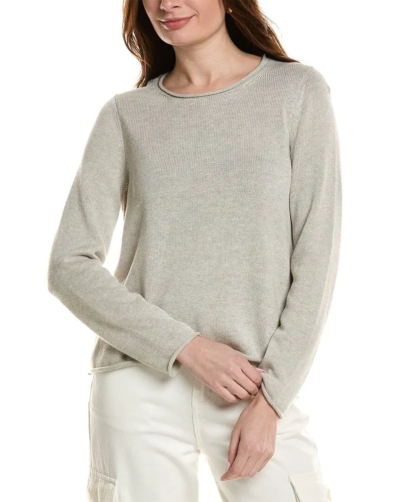 Eileen Fisher Jewel Neck Sweater 1