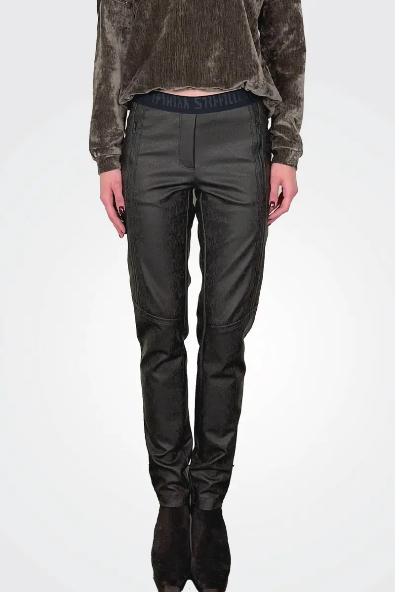 Elastic-Waist Jogger In Brown Bark 1