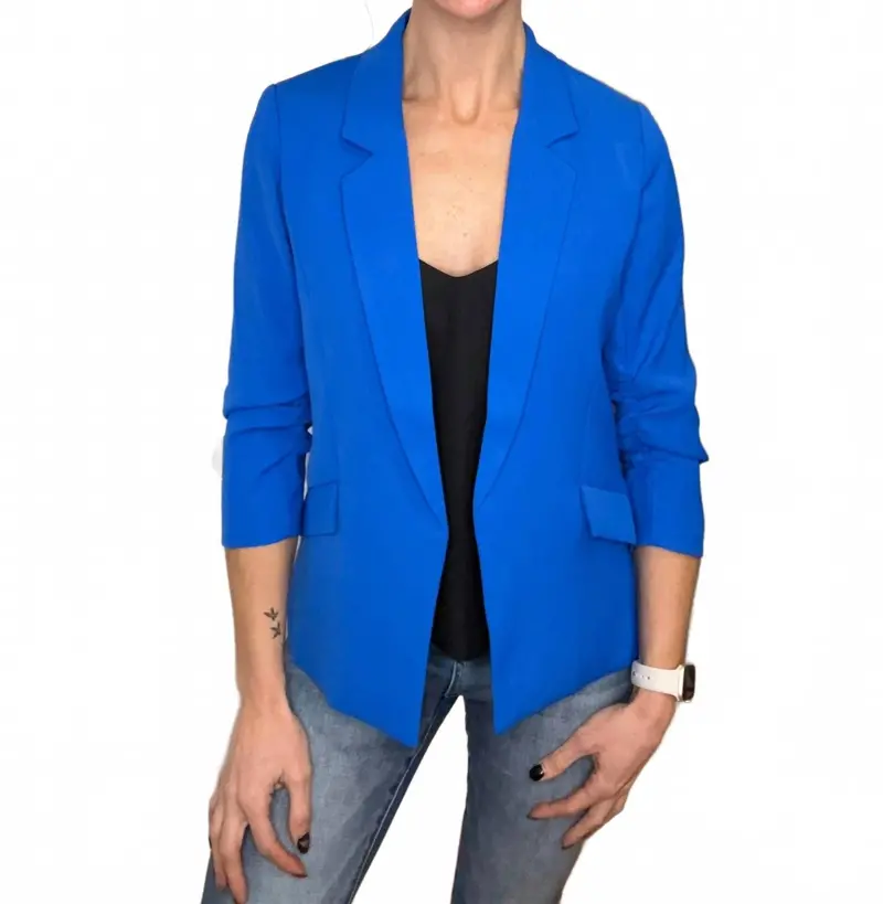 Elexa Layering Blazer In Electric Blue 1