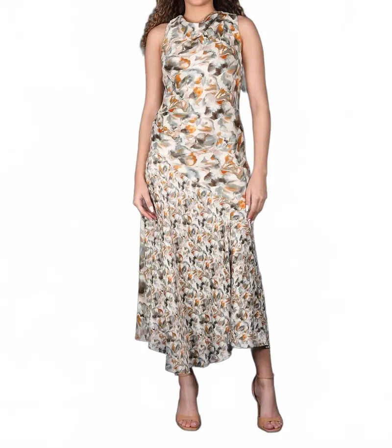 Elicia Printed Maxi Dress In Multi 1