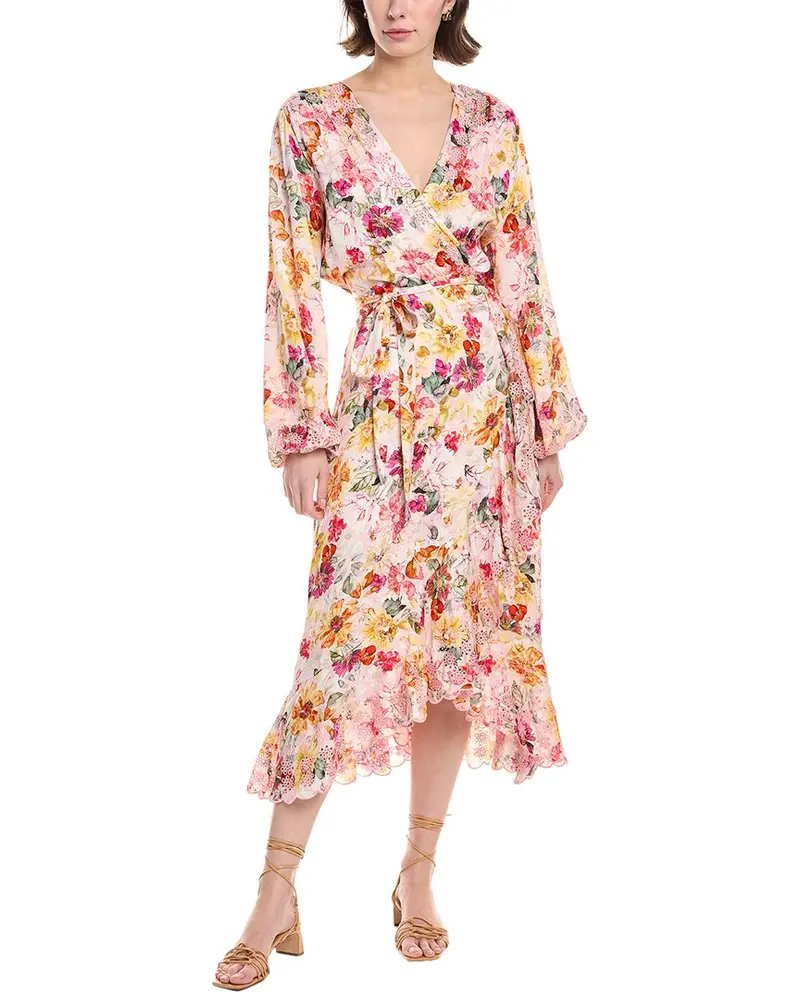 Elie Tahari The Charlotte Embroidered Silk-Blend Maxi Dress 1