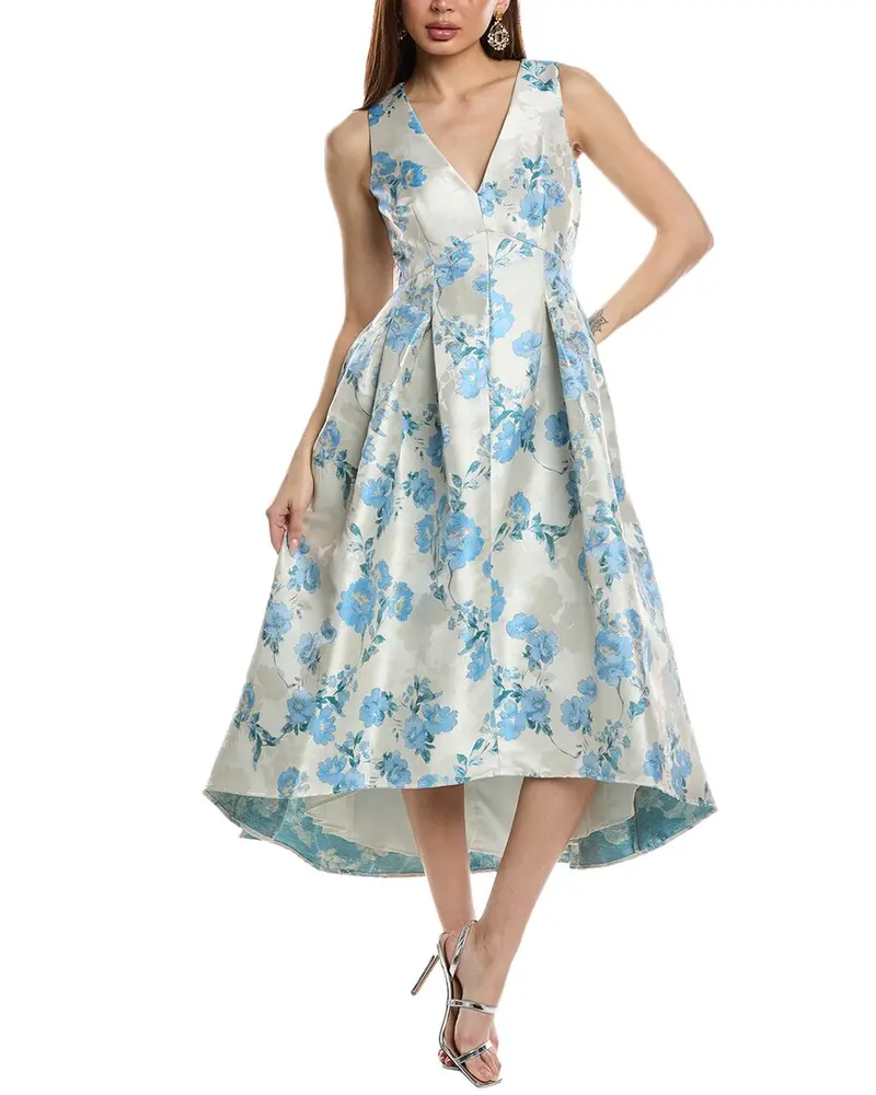 Eliza J Jacquard A-Line Gown 1