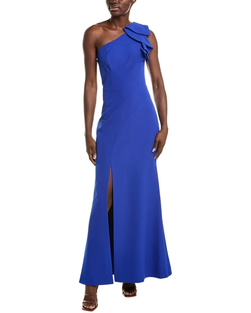 Eliza J Laguna Crepe Gown 1