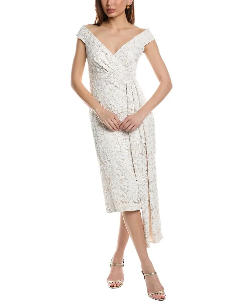 Eliza J Off-The-Shoulder Lace Sheath Dress 1