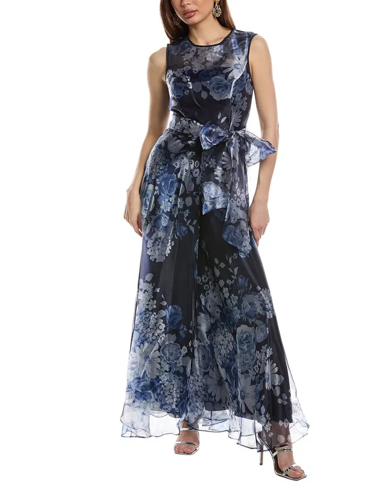 Eliza J Organza Wide Leg Jumpsuit 1
