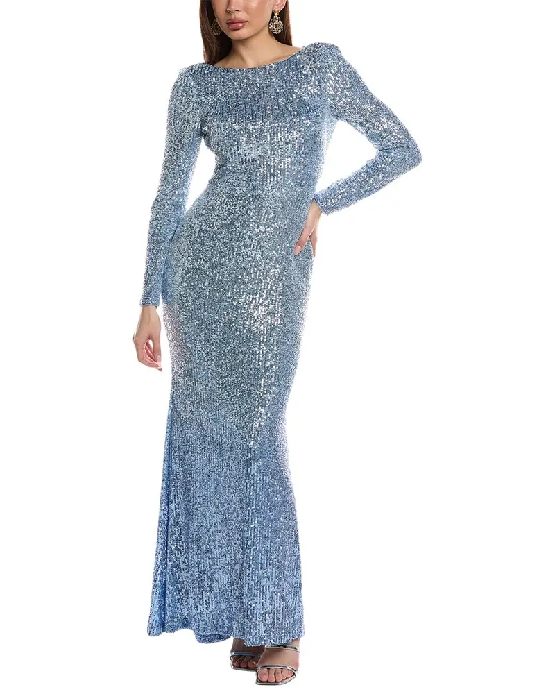 Eliza J Sequin Maxi Dress 1