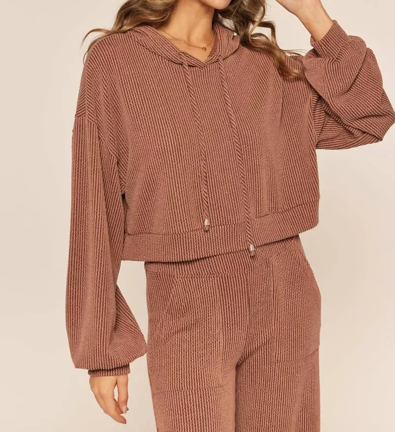 Eloise Hoodie In Chocolate 1