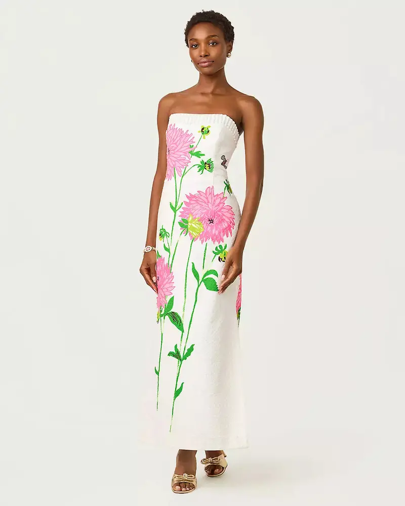 Elyse Strapless Stretch Maxi Dress 1