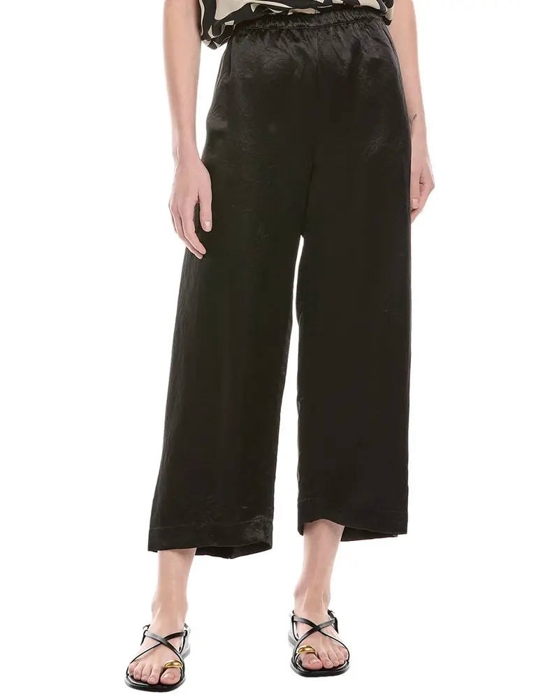 Enza Costa Hammered Satin Ankle Pant 1
