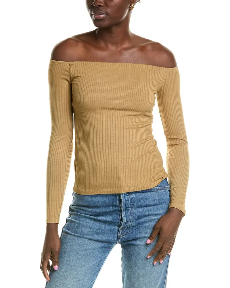 Enza Costa Off-The-Shoulder Shirt 1