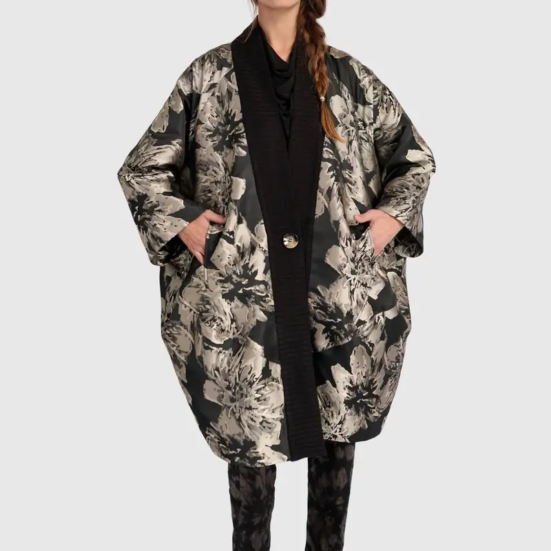 Eventide Brocade Jacket In Floral 1