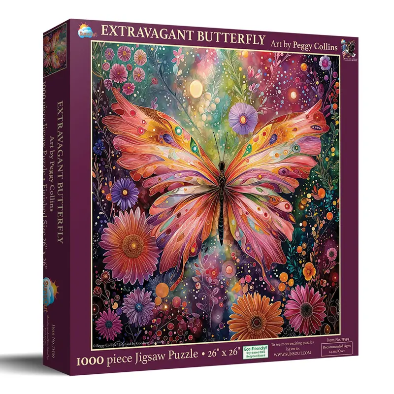 Extravagent Butterfly 1000 Piece Jigsaw Puzzle For Adults 1
