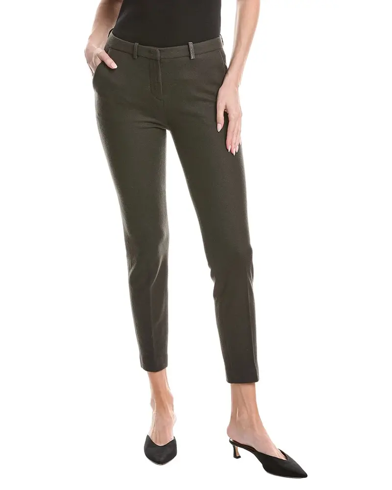 Fabiana Filippi Boiled Jersey Wool-Blend Trouser 1