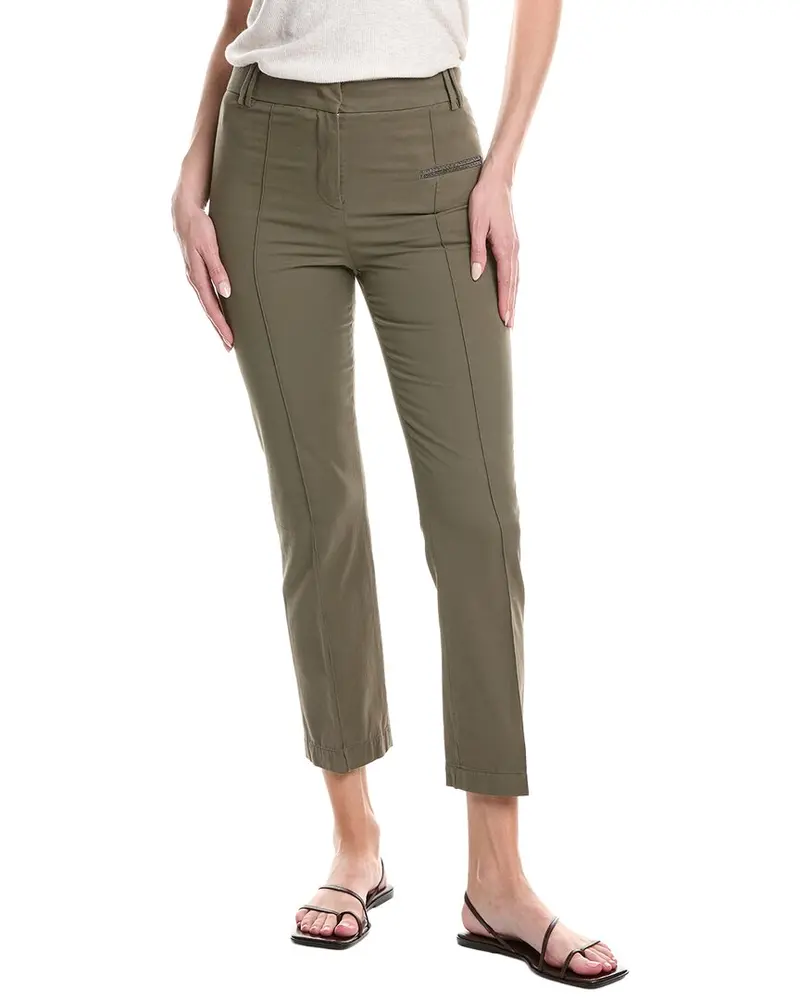 Fabiana Filippi Garment-Dyed Skinny Trouser 1